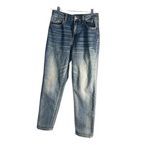 Willow-root the Mom Fit High Rise Straight Leg Jeans Sz 28